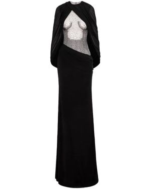 Cristina Savulescu The Secret Draped Dress - Black