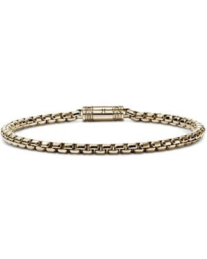 John Hardy Pulsera De Cadena Dorada - Blanco