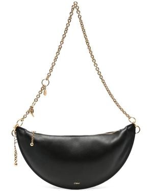 Chloé Icons Schultertasche Mit Kettenriemen - Schwarz