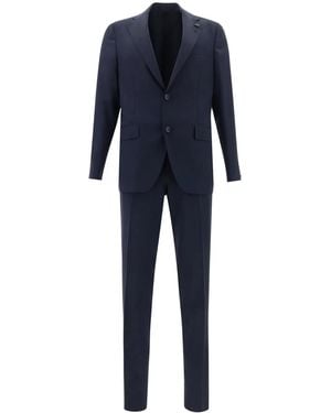 Lardini Wool Single-Breasted Suit - Blue