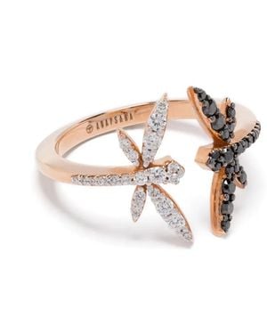 Anapsara 18K Dragonfly-Motif Diamond Ring - Metallic