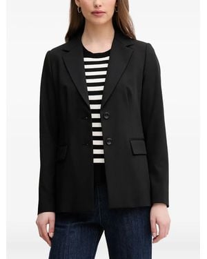 Benetton Notched Lapels Blazer - Black