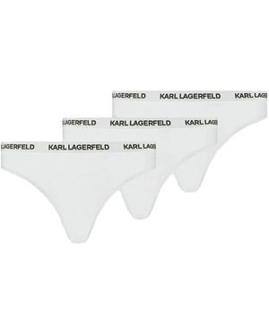 KARL LAGERFELD Logo-Waistband Brief (Pack Of Three) - White