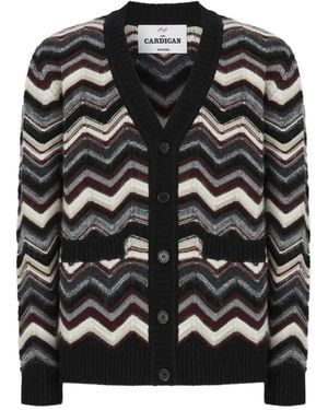 Missoni シェブロンパターン カーディガン - ブラック