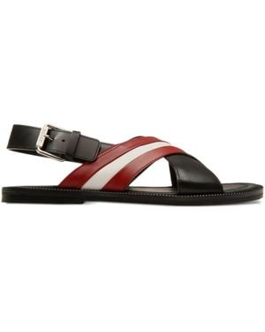 Bally Crossover Leather Sandals - Brown