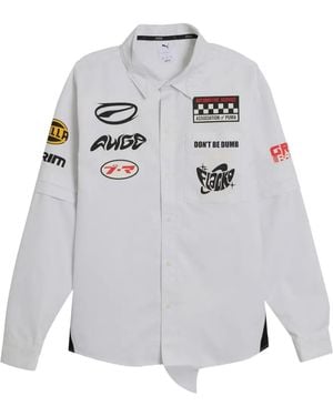 PUMA X A$Ap Rocky Camicia A Strati - Grigio