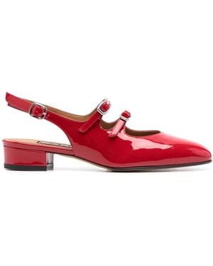 CAREL PARIS Peche Patent-Leather Mary Jane Court Shoes - Red