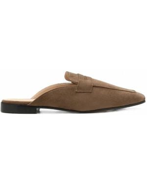 SOPHIQUE Riviera Suede Mules - Brown
