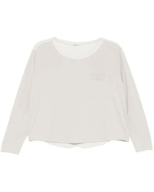 Transit T-Shirt À Manches Longues - Blanc