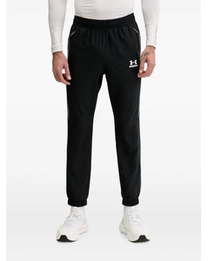 Under Armour Tech Sport Logo-Print Panelled Track Trousers - Black