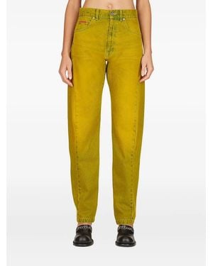 Martine Rose Jeans Con Effetto Vissuto - Giallo