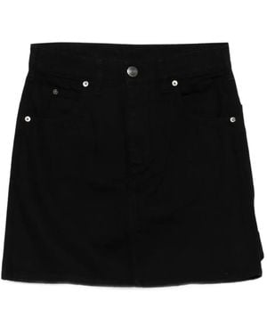 Charles Jeffrey Minijupe En Jean À Détails De Clous - Noir