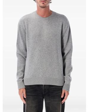 COLORFUL STANDARD Crew-Neck Ribbed-Trim Jumper - Grey