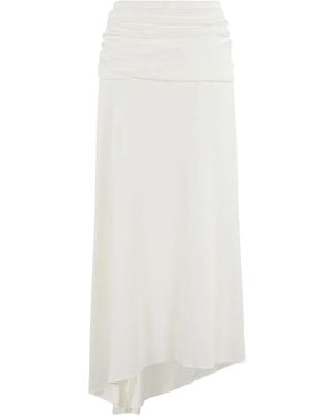 ANDAMANE Falda Wren midi - Blanco
