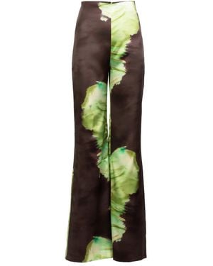 Silvia Tcherassi Andie Floral Trousers - Green