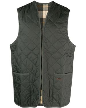 Barbour Zip-Up Quilted Gilet - Green