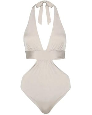 Max Mara Cut-Out Swimsuit - White
