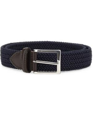 Athison Solid Winter Braided Belt - Blue