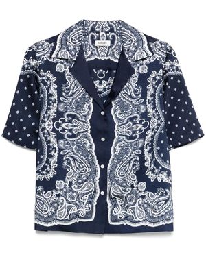 Sandro Bandana Print Shirt - Blue