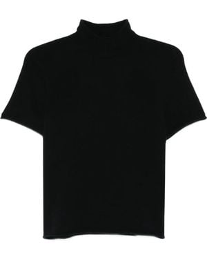 DRYKORN Finia_2 High-Neck Short-Sleeves Sweater - Black