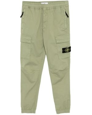 Stone Island Pantalone Regular Tapered in Black for Men | Lyst