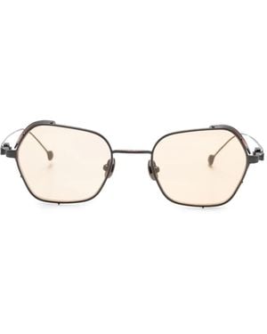 Matsuda Geometric-Frame Sunglasses - Natural