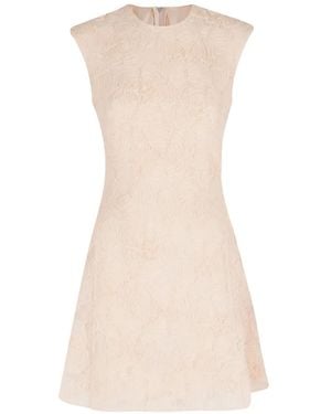 ROTATE BIRGER CHRISTENSEN Floral-detail sleeveless mini dress - Blanco