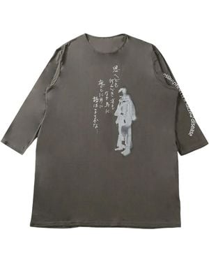 Yohji Yamamoto Cotton Sweatshirt - Grey