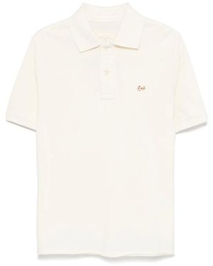 ERL Logo-Patch Polo Shirt - White