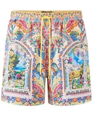 CAMILLA Shorts Con Vita Elasticizzata - Bianco