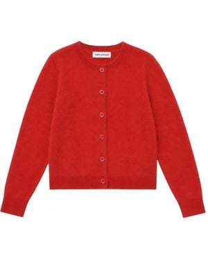 Chinti & Parker Cardigan Mit Gebürstetem Finish - Rot