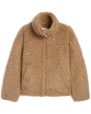 Apparis Brooks Bouclette Coat - Natural