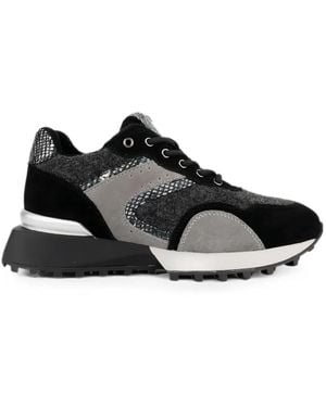 Linda Baumann Panelled Trainers - Black