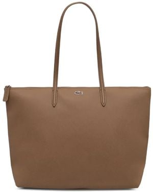 Lacoste L.12.12 Concept Large Tote Bag - Brown