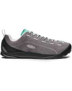 Keen Jasper Leather Sneakers - Gray
