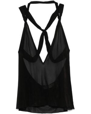 Ludovic de Saint Sernin Carrie Top - Black