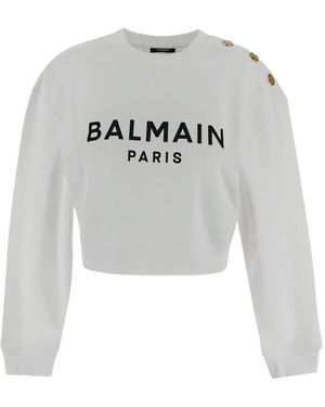 Balmain ロゴ スウェットシャツ - グレー