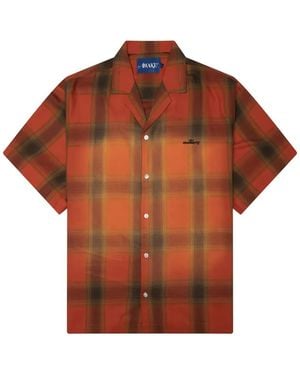 AWAKE NY Orchard St Plaid-Print Shirt - Brown