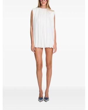 Axel 113 Nicole Ruched Shift Mini Dress - White