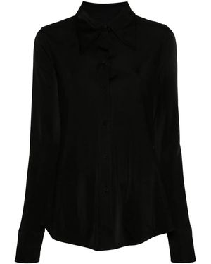 Jil Sander オーバーサイズカラー シャツ - ブラック