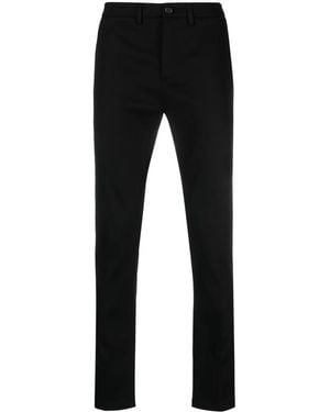 Department 5 Logo-Patch Cotton Chinos - Black