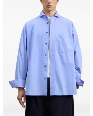 CROQUIS Relaxed-Fit Long-Sleeve Shirt - Blue