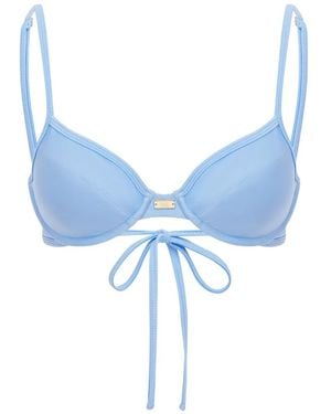 FAE SWIM Gigi Bikini Top - Blue