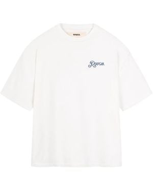 ROUGH Emblem Frame T-Shirt - White