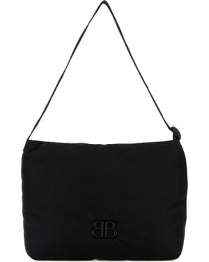 Balenciaga Monaco Gewatteerde Schoudertas - Zwart