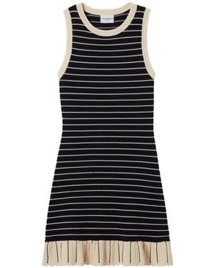 Claudie Pierlot Short Striped Dress - Black