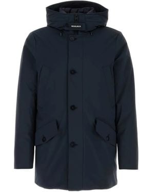 Woolrich Piumino Con Cappuccio - Blu
