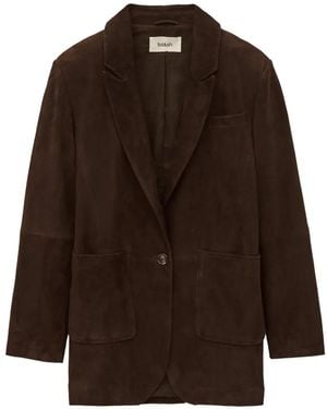 Ba&sh Einreihiges Sakko mit Taschen - Braun