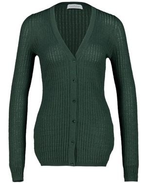 Gabriela Hearst Emma Pointelle Cardigan - Green