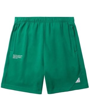 Izzue Logo-Appliqué Track Shorts - Green